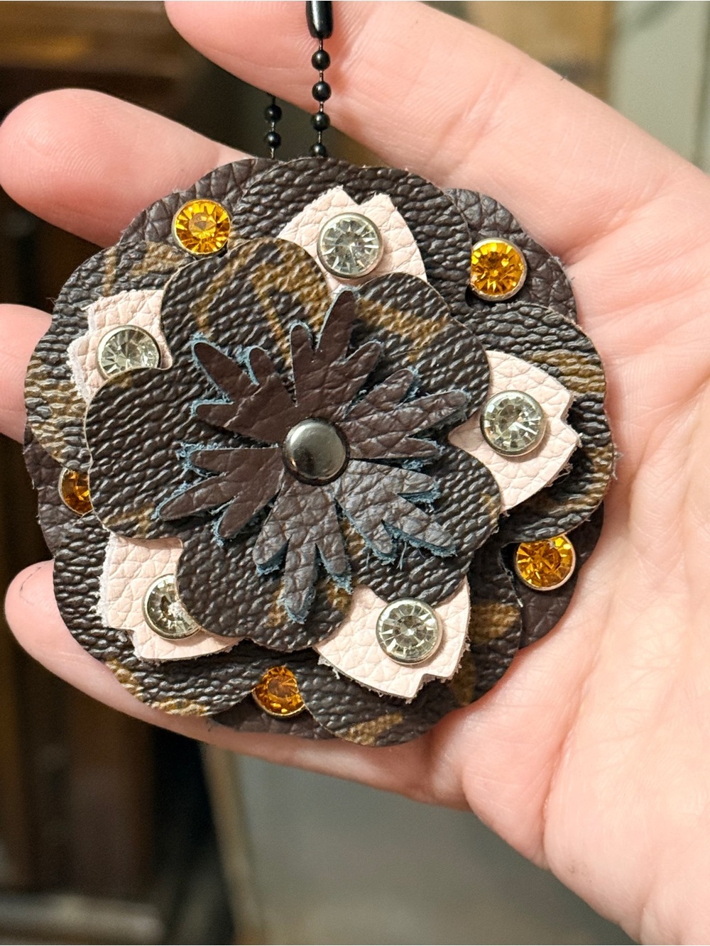 Handmade Floral Bag Charm